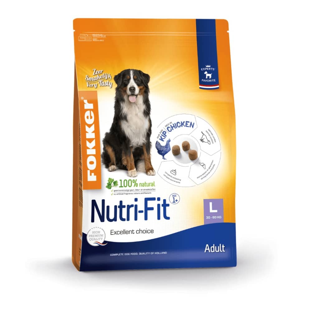 Afbeelding Fokker Dog Nutri-Fit L Kip - Hondenvoer - 2.5 kg door Vidaxl.nl