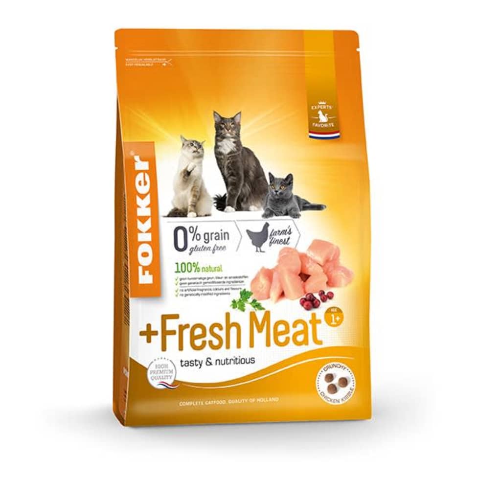 Afbeelding Fokker Adult + Fresh Meat kattenvoer 7 kg door Vidaxl.nl