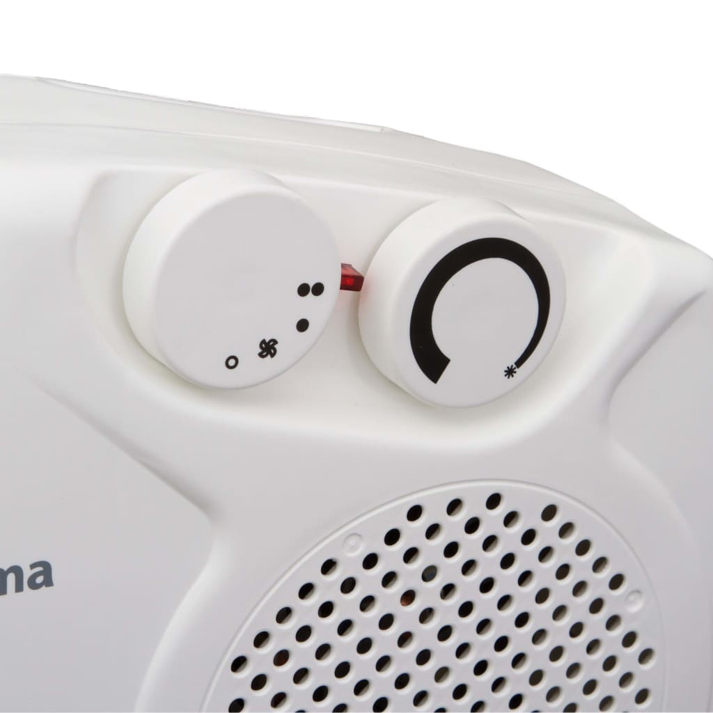 VidaXL - Qlima Elektrische ventilatorkachel 2000 W wit EFH2010