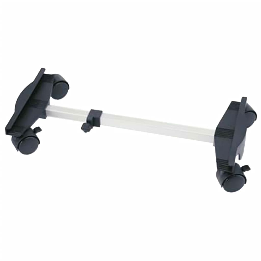 Qlima Chariot pour poêle de pièce Chariot 35-57,5 cm noir et argenté