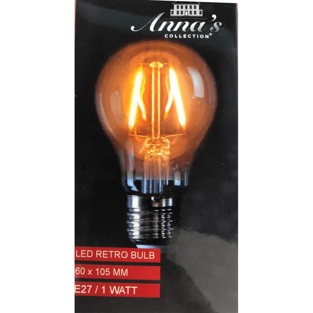 Anna's Collection Led party lamp met warm wit filament en e27 fitting