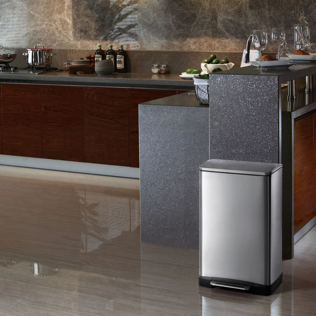 Pedal Bin E-Cube 40 L Matte Silver EKO 10 width=274