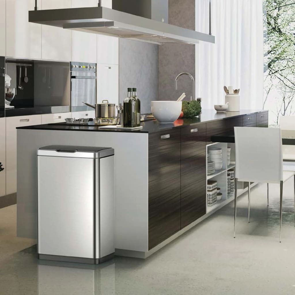 Senzorski koš za smeti Mirage 2x20 L mat srebrn