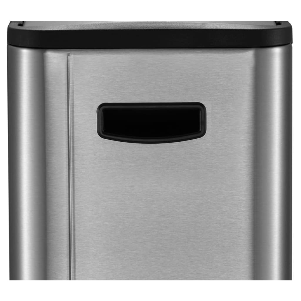 Pedal Bin Ecoslim 2x20 L Matte Silver EKO 15 width=274