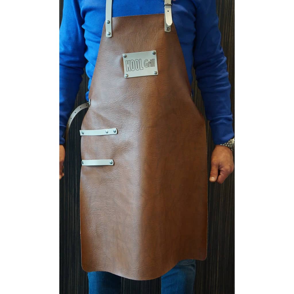

Mannsberger BBQ grill schort bruin kunstleer