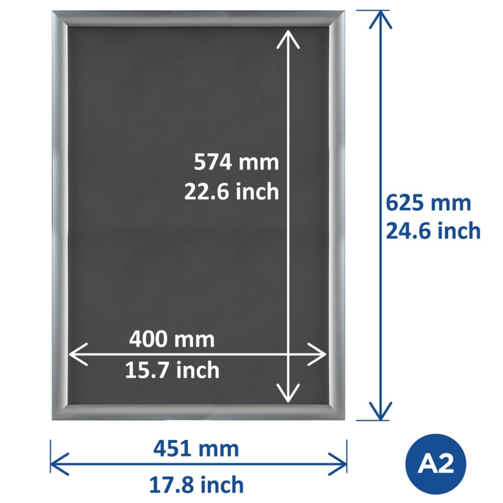 Europel Klapprahmen A2 25 mm Aluminium