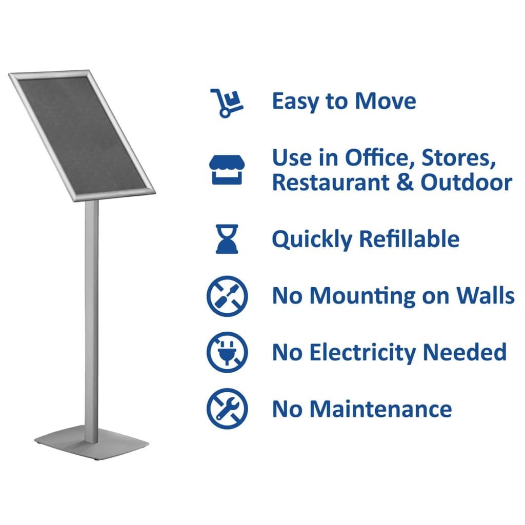Stativ Info cu cadru de fixare cu clemă A3 25 mm aluminiu