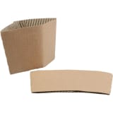 Sleeve, Golfkarton, Bruin.