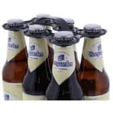 Draagtray, PP, 6 flessen, zwart