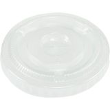 Deksel, PET, rond, transparant
