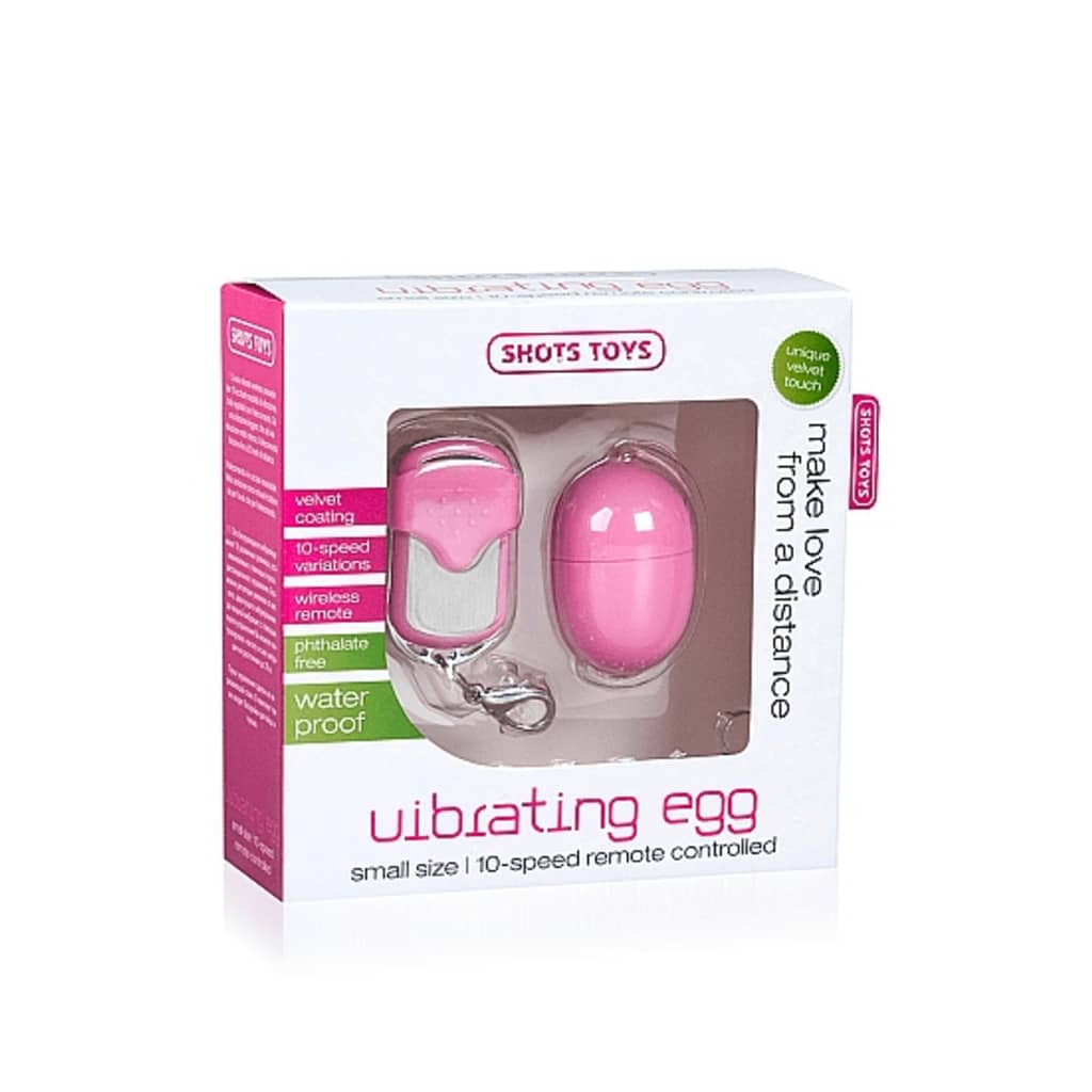 Shotsshots Toys Shots 10 Speed Remote Vibrating Egg Small Pink shotsshots toys kopen in de aanbieding