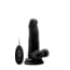 Shotsrealrock Vibrating Realistic Cock 6 With Scrotum Black shotsrealrock kopen in de aanbieding