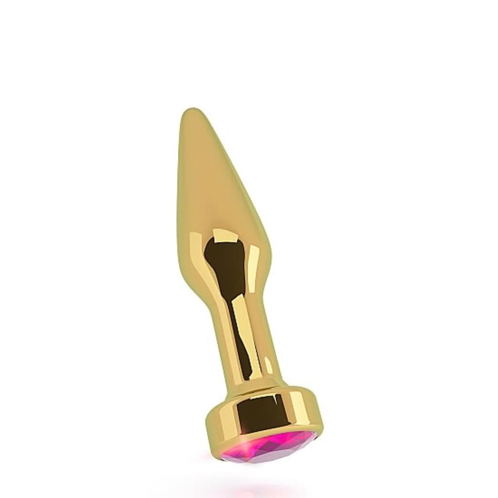 Afbeelding Shots - Rich R9 - Gold Plug - 3,9 Inch - Pink Sapphire door Vidaxl.nl