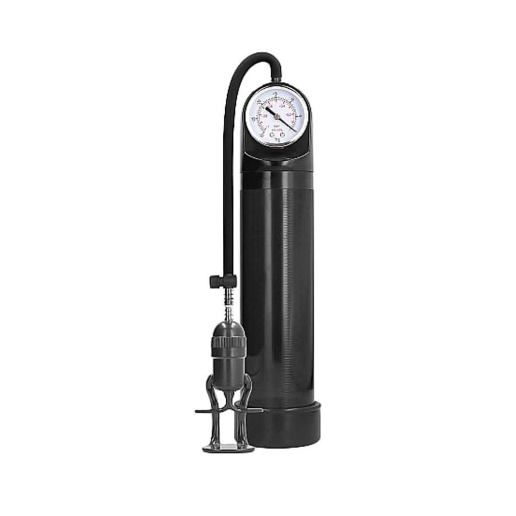 Shots - Pumped Deluxe Pump With Advanced PSI Gauge - Black