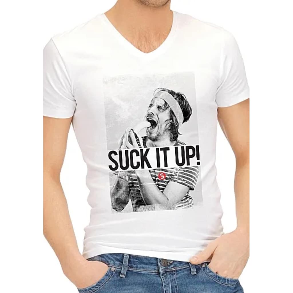 Shots - S-Line Funny Shirts - Suck It Up - XL