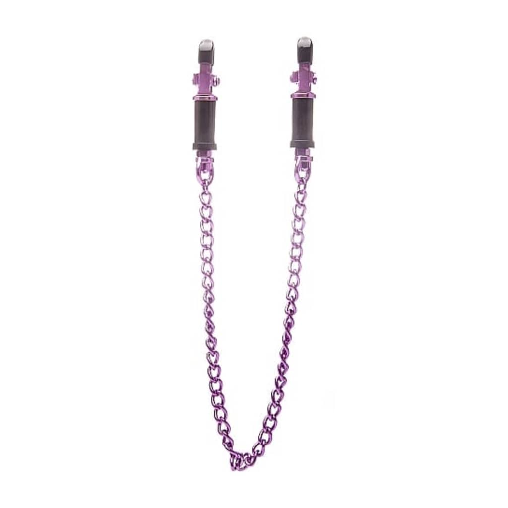 Shots - Ouch! Shots - Ouch! Vice Nipple Clamps - Purple