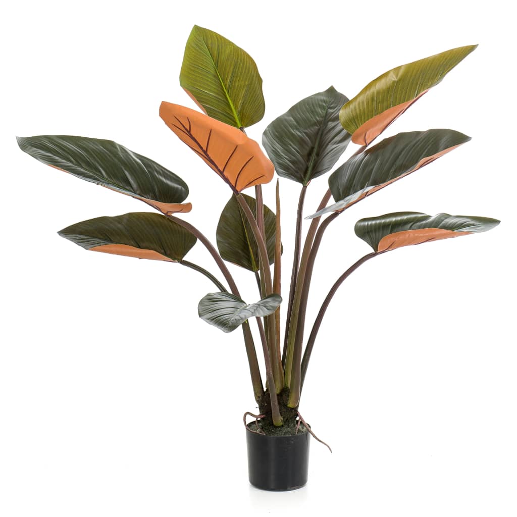 

Emerald Kunstplant philodendron 120 cm groen en bordeux