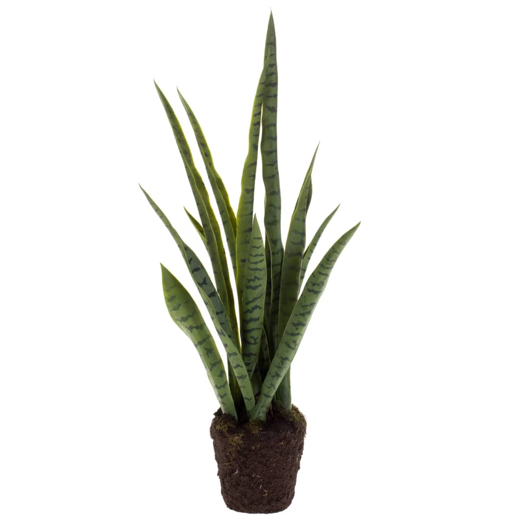 

Emerald vidaXL Kunstplant sansevieria met aarde 80 cm groen