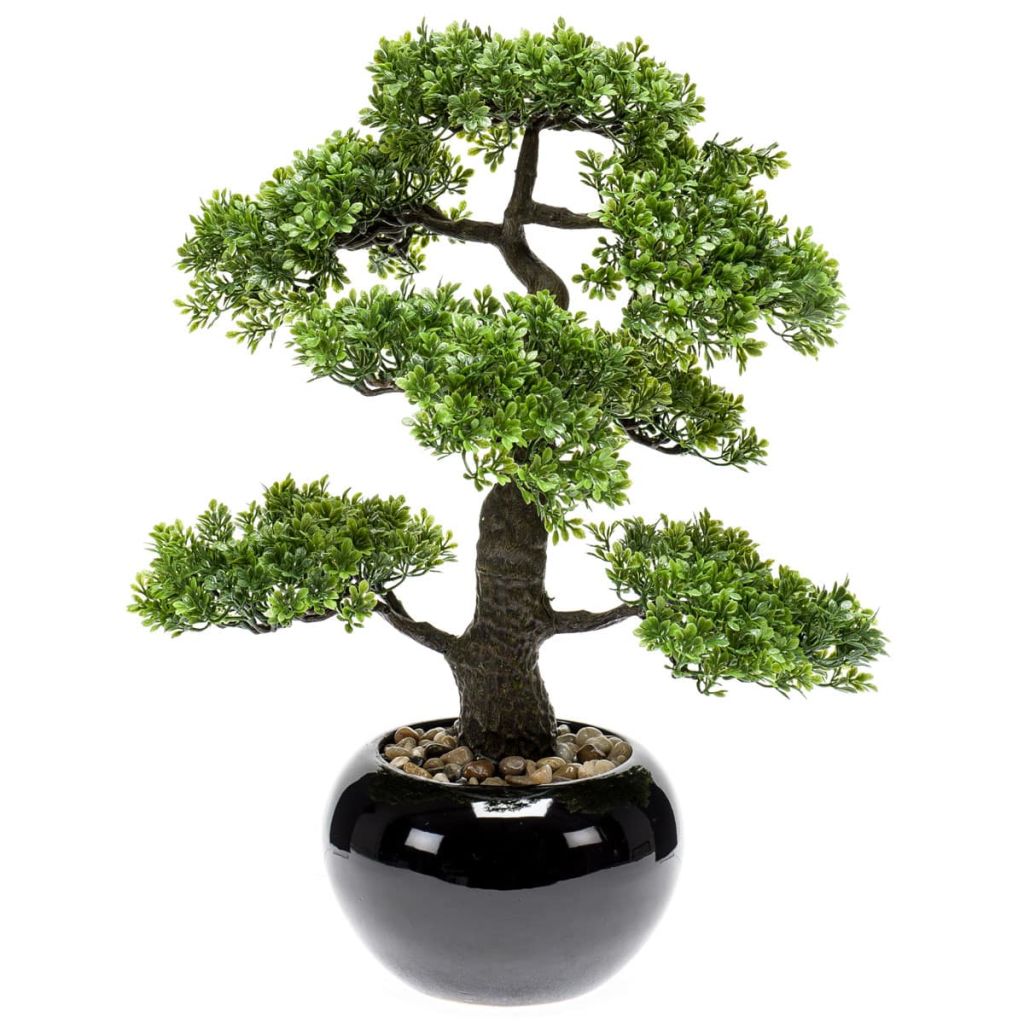 Afbeelding Emerald Kunstplant mini bonsai ficus groen 47 cm 420006 door Vidaxl.nl