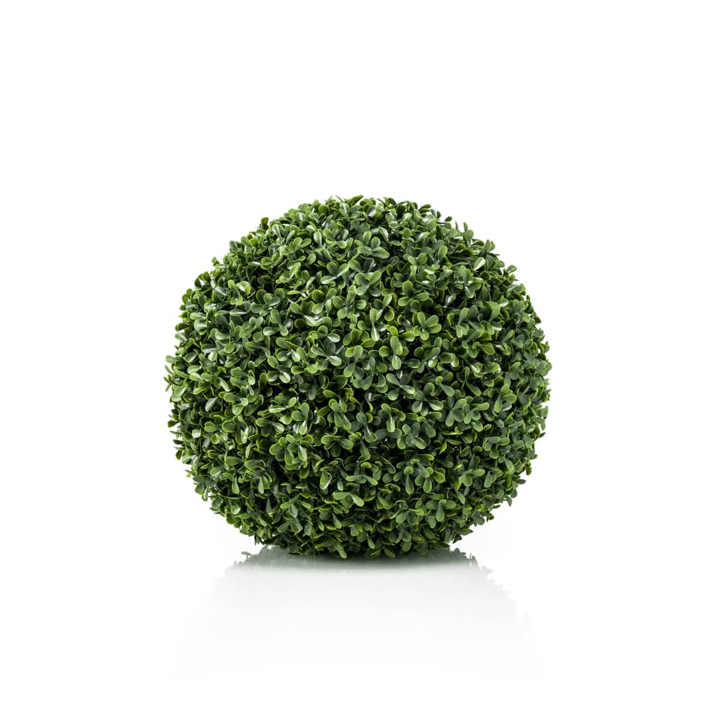 Emerald Bola de buxo artificial UV 28 cm verde