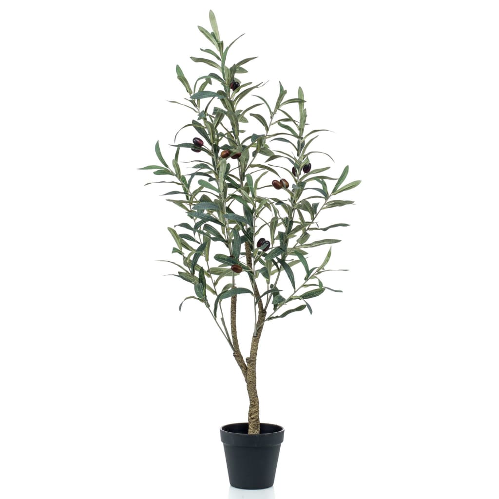 Emerald Kunstig oliventre 90 cm i plastpotte - Kunstig flora - Kunstig plante blomst