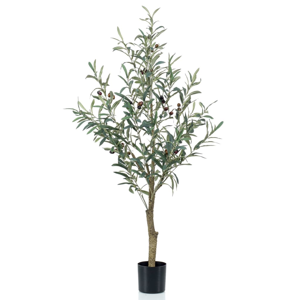 Emerald Kunstig oliventre 115 cm i plastpotte - Kunstig flora - Kunstig plante blomst