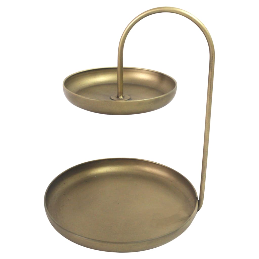 

Lesli Living Etagère 2-laags Julie 31x30x40 cm goudkleurig