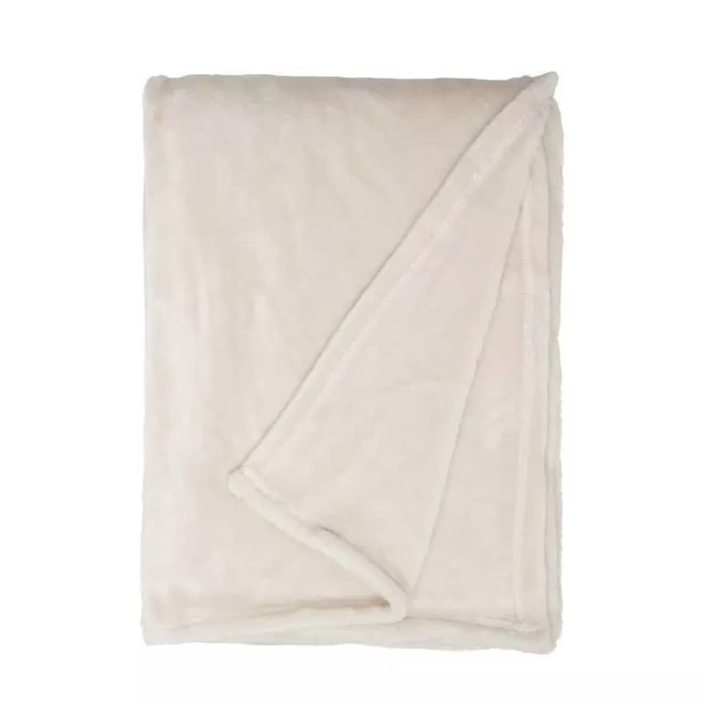 Unique Living Blush fleece plaid - 100% polyester, Fleece polyester -