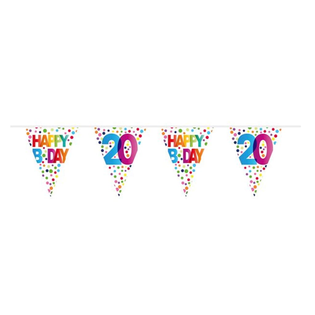 Folat Slinger 'Happy Birthday 20' Confetti - 10 Meter