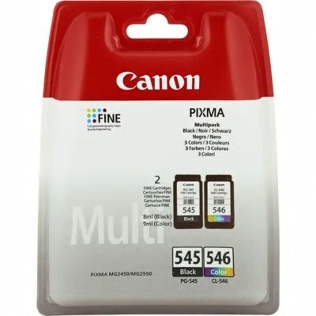 Canon PG-545 / CL-546 Multipack zwart en kleur Cartridge