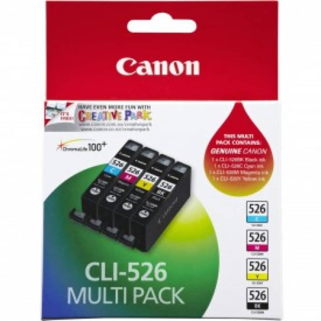 Canon CLI-526 C/M/Y/BK Zwart, Cyaan, Geel inktcartridge