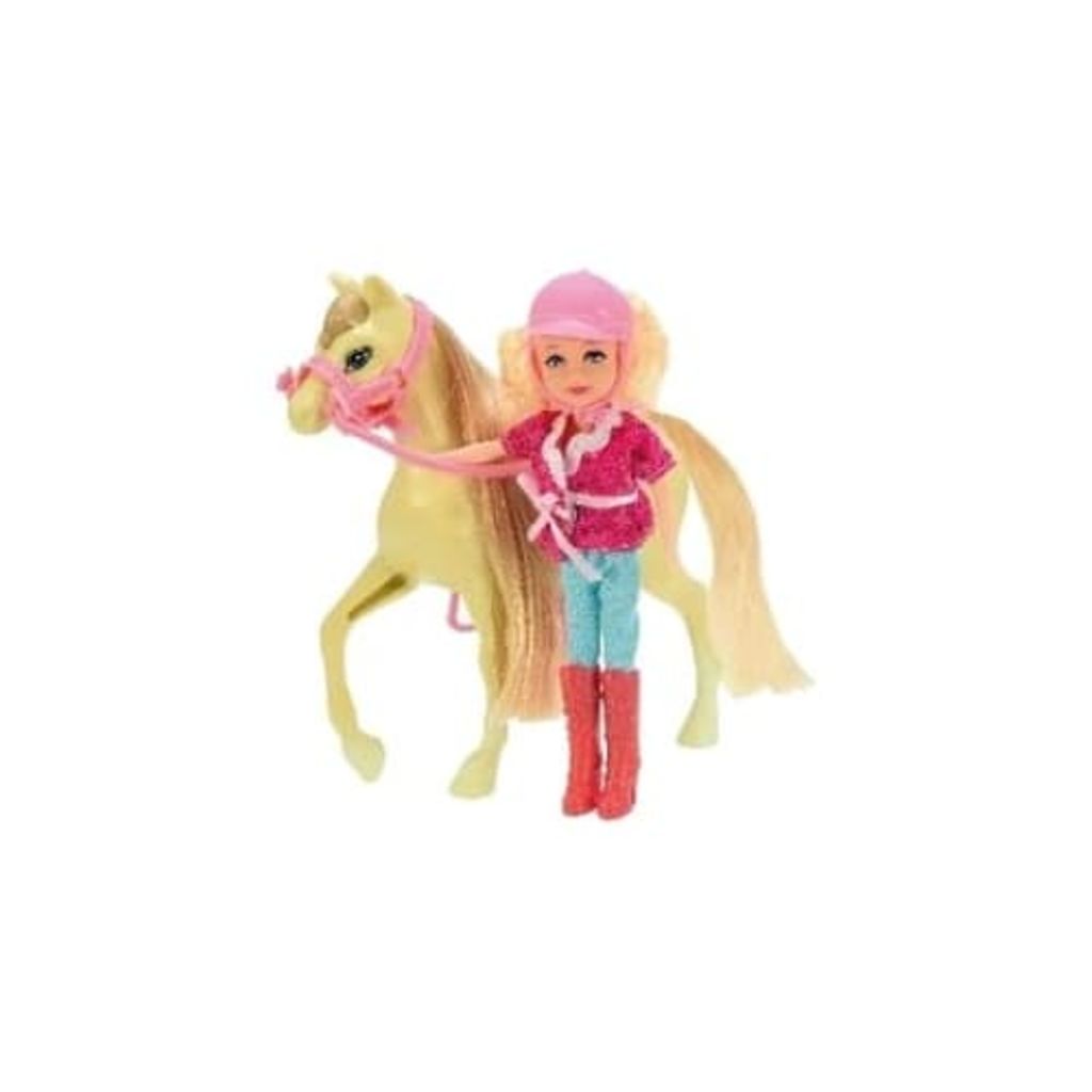 Afbeelding Toi-Toys tienerpop met paard 25 cm door Vidaxl.nl