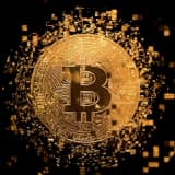 Schilderij bitcoin On The Wall