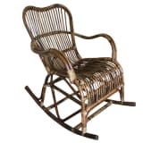 Rotan Schommelstoel Bruin