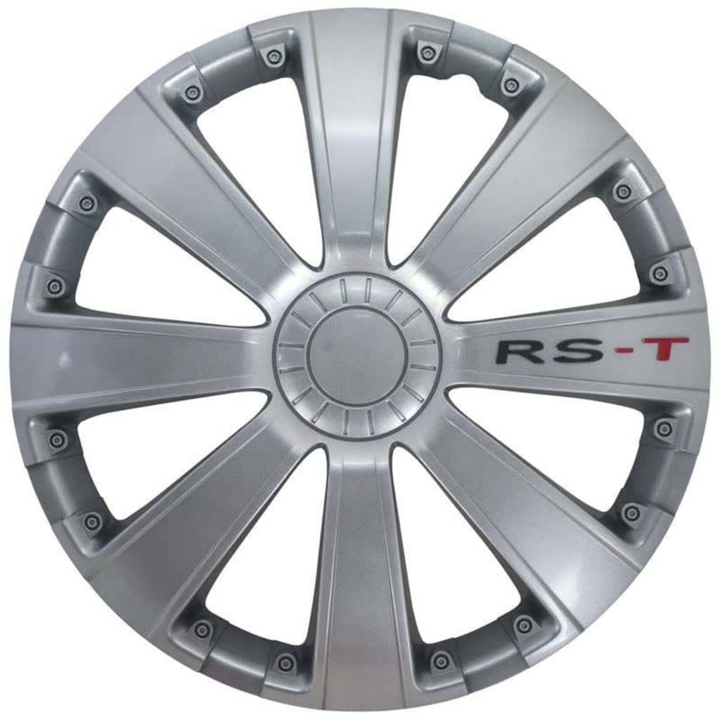 Afbeelding AutoStyle wieldoppen RS-T 14 inch ABS zilver set van 4 door Vidaxl.nl