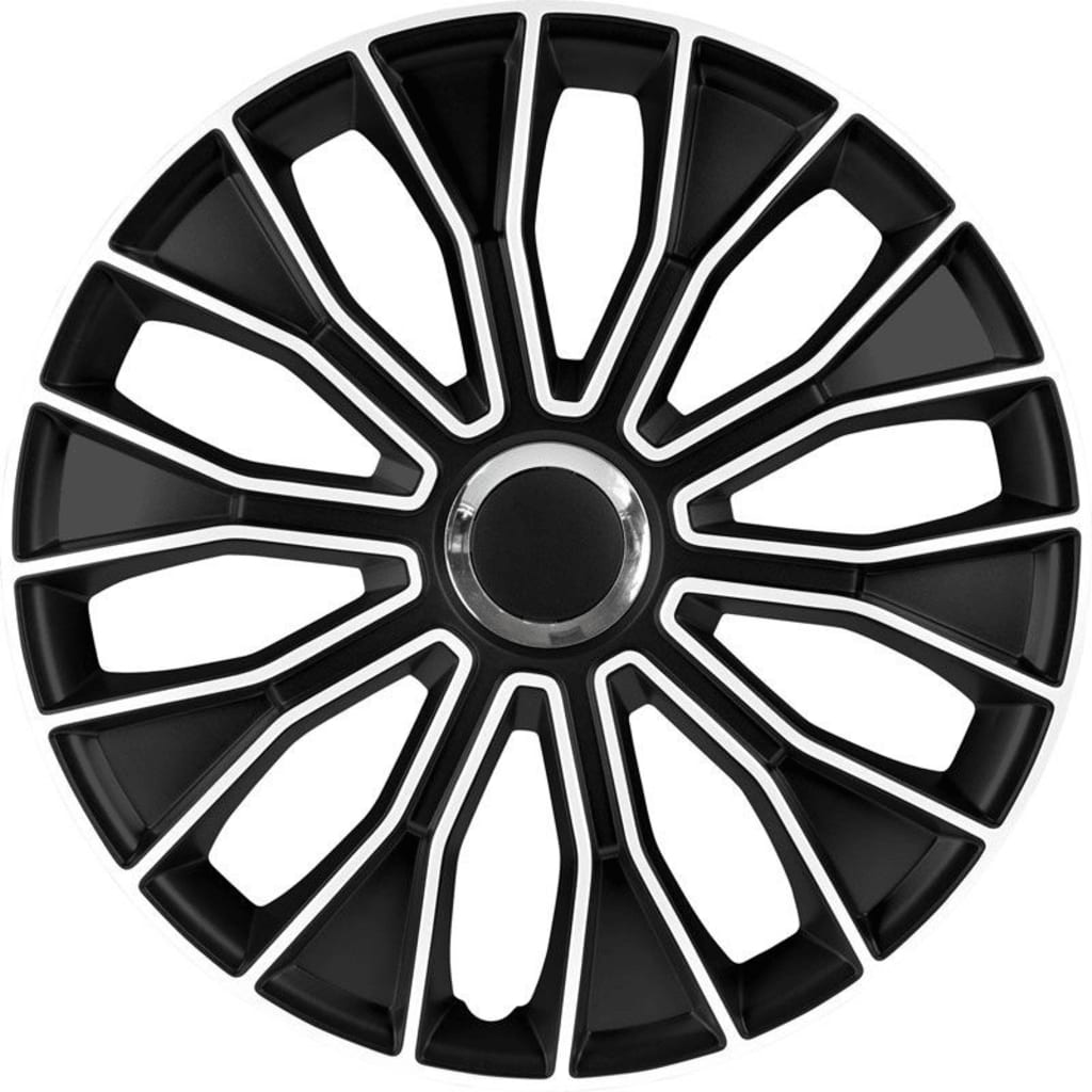 AutoStyle wieldoppen Voltec Pro 16 inch ABS zwart/zilver set van 4