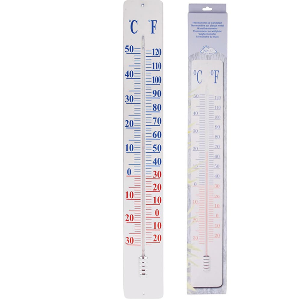 #3 - Esschert Design termometer på vægplade 90 cm TH9