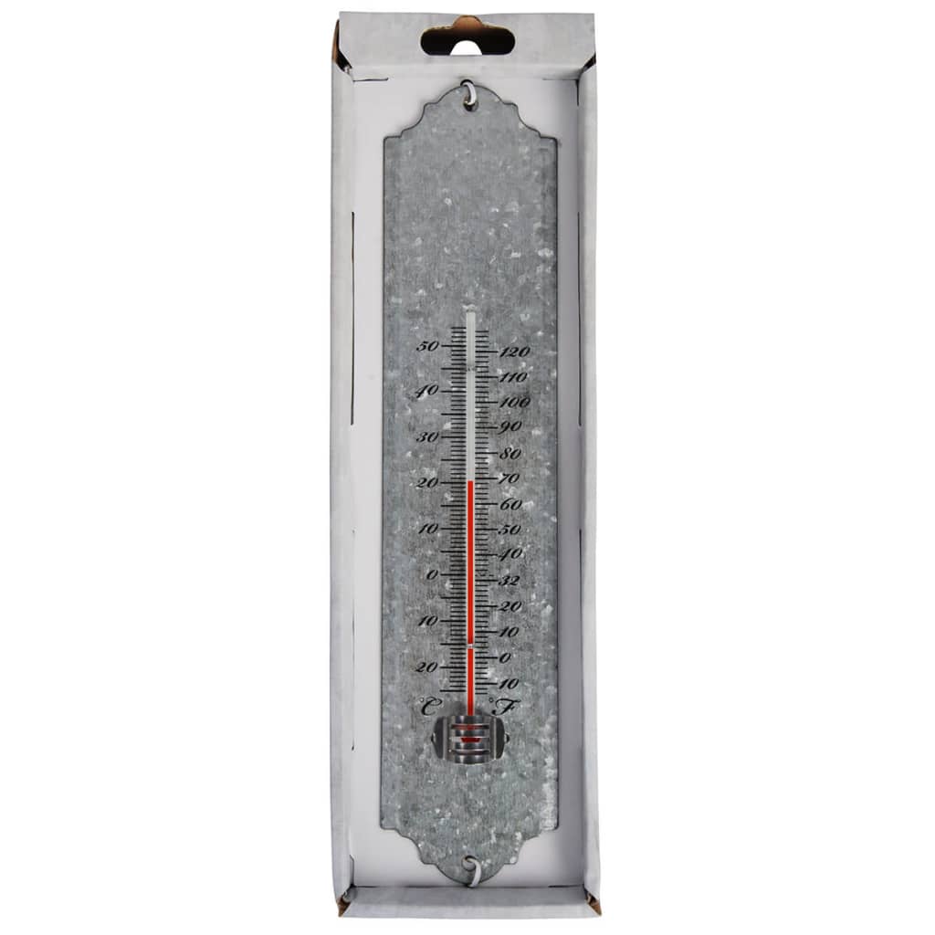Esschert Design Wandthermometer 30 cm schrootzink OZ10 afbeelding