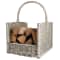 Esschert Design Cesto para lenha, cinzento, MW42