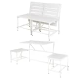 Esschert Design Magische Gartenbank Weiß BL064