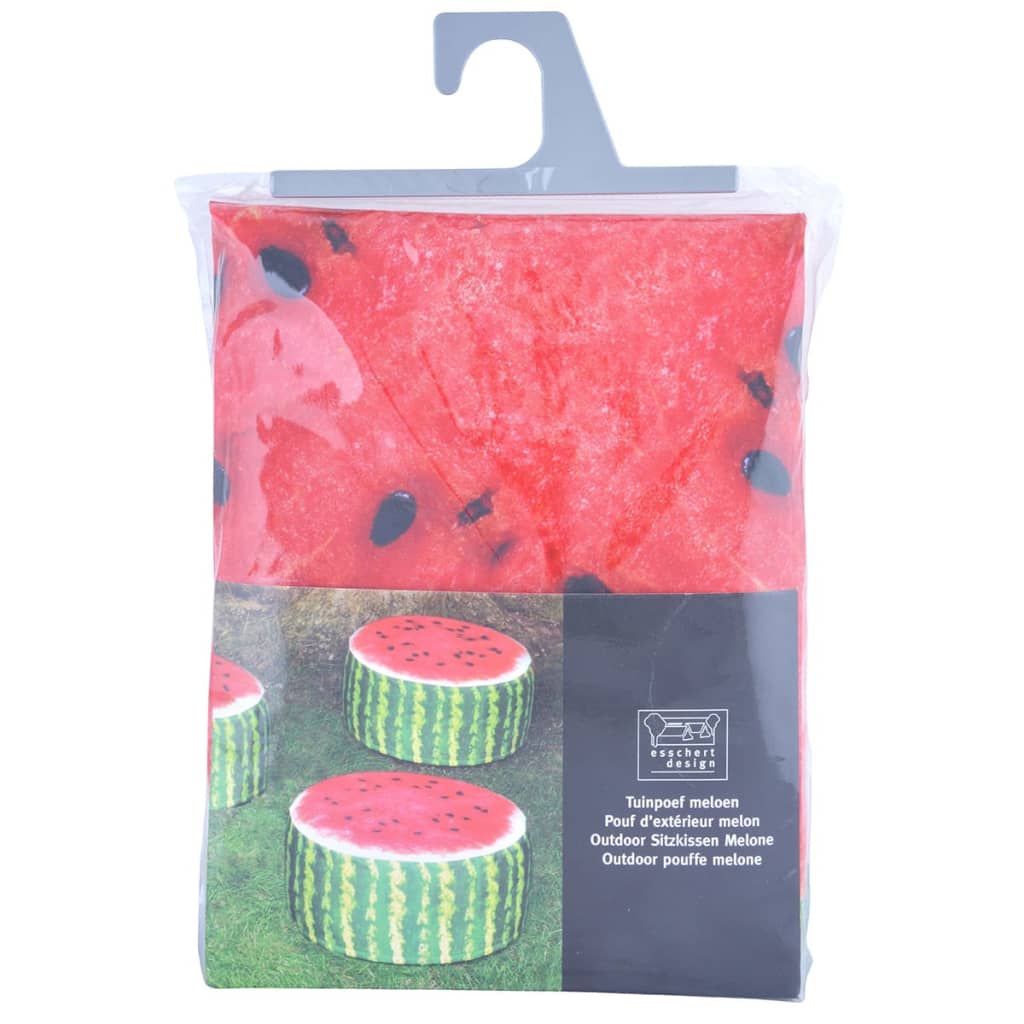 Esschert Design Opblaasbare buitenpoef watermeloen 58 cm BK011