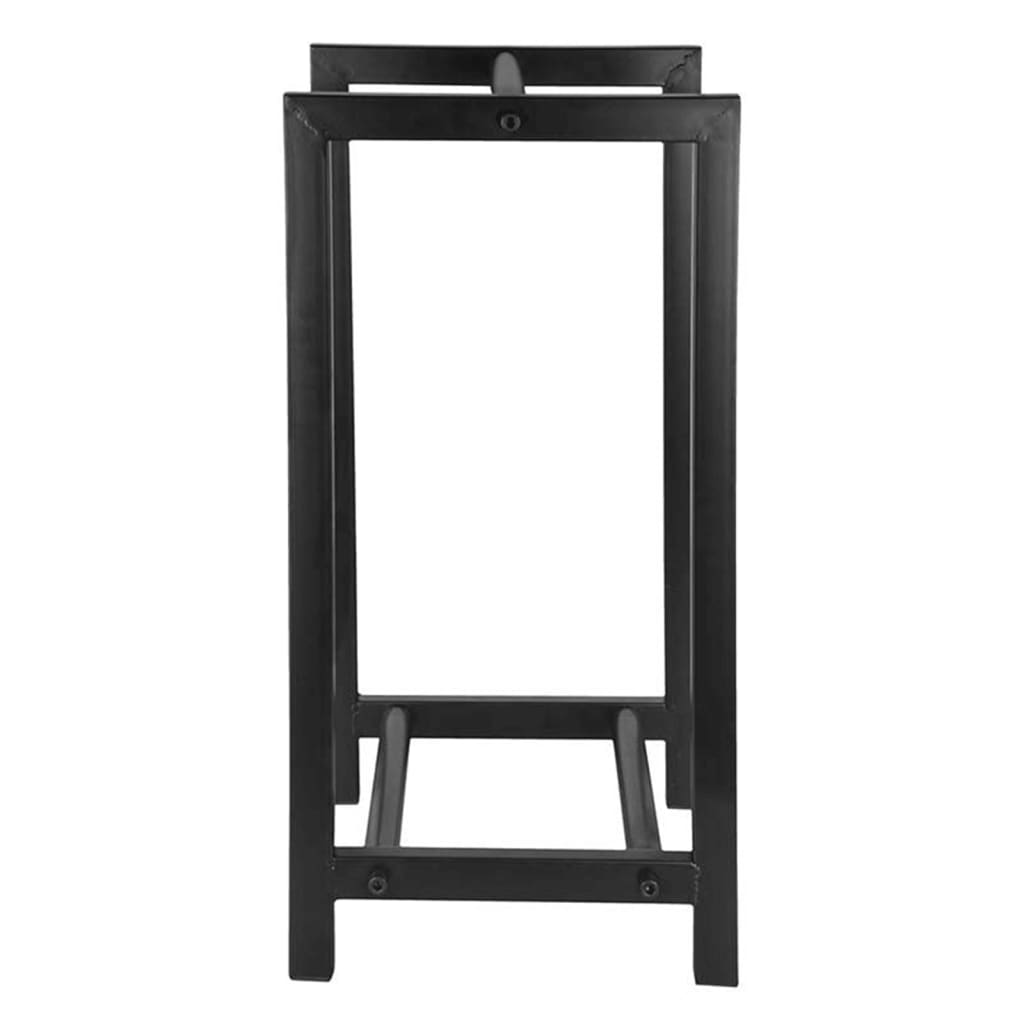 Esschert Design Houtopslagrek zwart afbeelding