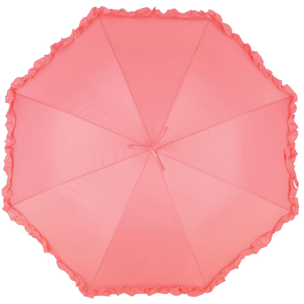 

Esschert Design Paraplu met ruches Flamingo 98 cm roze TP203