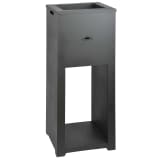 Esschert Design Cheminée avec rangement de bois Acier FF278