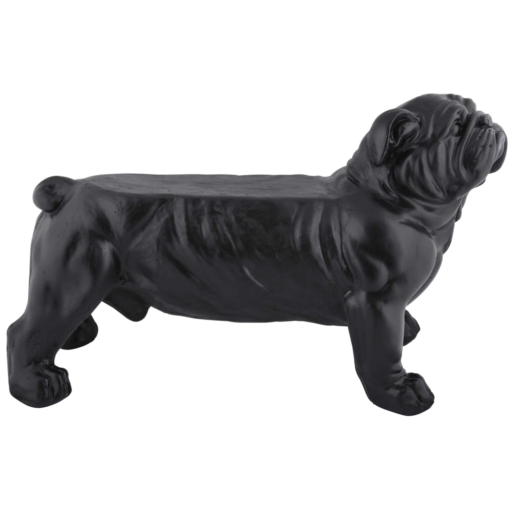 Esschert Design Tuinbank bulldog zwart AV14