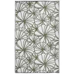 Esschert Design Χαλί Εξωτερικού Χώρου Φλοράλ Σχέδιο 241x152 εκ. OC21