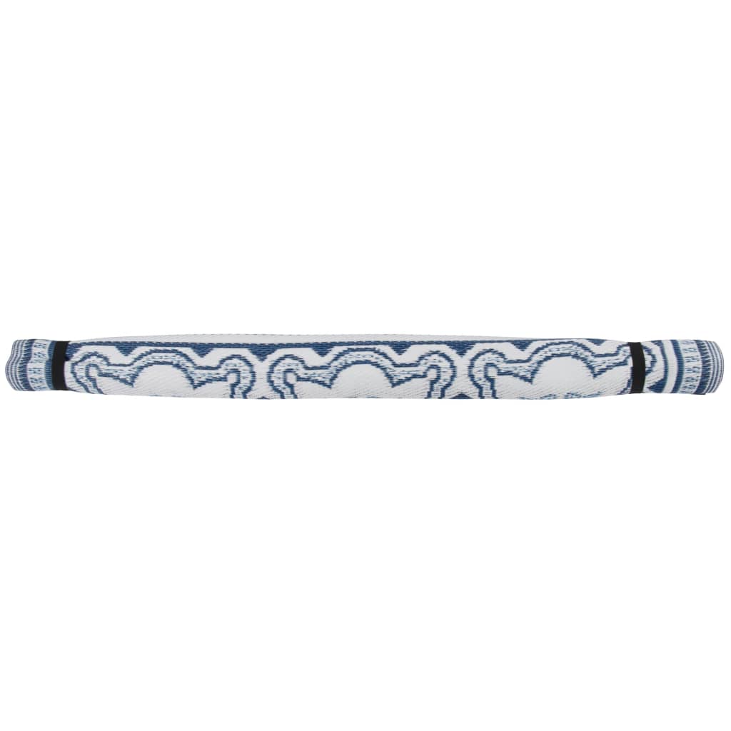 Esschert Design kék és fehér kültéri szőnyeg 151,5 cm OC23 
