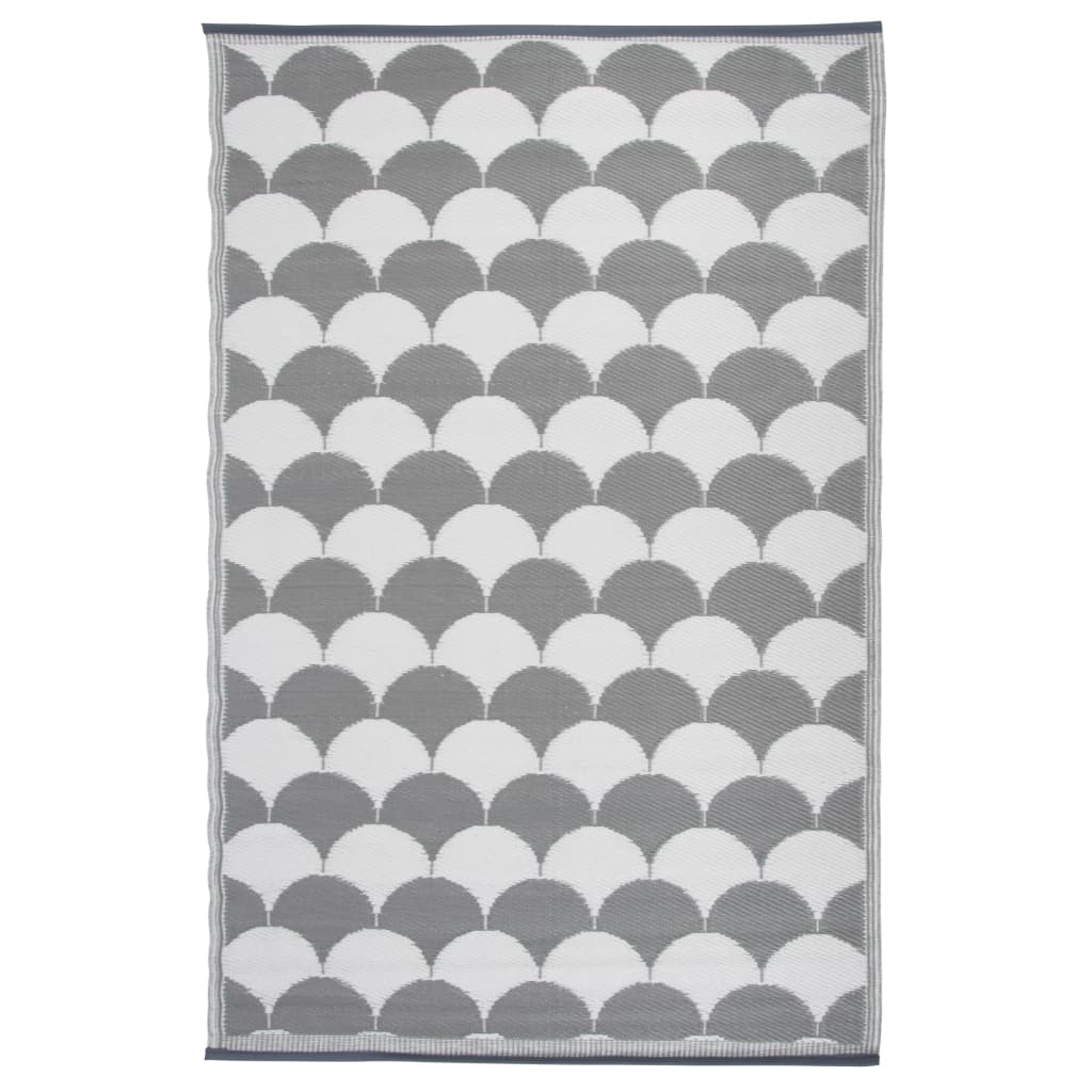 Petrashop Esschert Design Venkovní koberec 180 x 121 cm šedo-bílý OC24