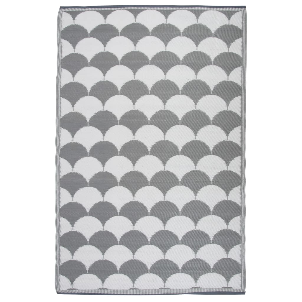 Esschert Design szürke és fehér kültéri szőnyeg 180 x 121 cm OC24 