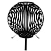 Esschert Design tulealuse pall, triipudega, must, s&uuml;sinikteras FF400